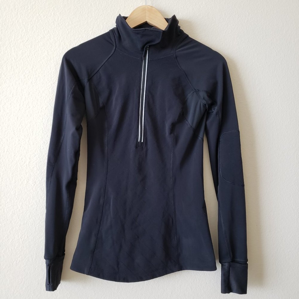lululemon Black High Neck Style Jacket Size 4